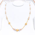 Rose Gold Accented 22k Gold Fancy Chain - 24"