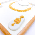 Radiant Traditional 22k Gold Necklace Set