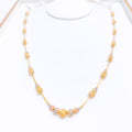 Iconic Three-Tone Orb 22k Gold Necklace - 24"