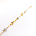 Two-Tone Disco Ball 22k Gold Bracelet