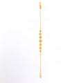 Elegant Graduated 22k Gold Bead Bracelet