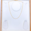 Thin Classic Fox 22k Gold Chain - 18"