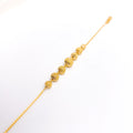 Elegant Graduated 22k Gold Bead Bracelet