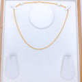 Medium Round Fox 22k Gold Chain - 18"