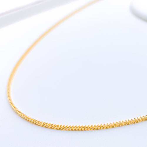 Medium Classic Fox 22k Gold Chain - 22"