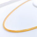 Thick Round Fox 22k Gold Chain - 18"