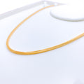 Thick Round Fox 22k Gold Chain - 18"