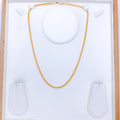 Thick Round Fox 22k Gold Chain - 18"