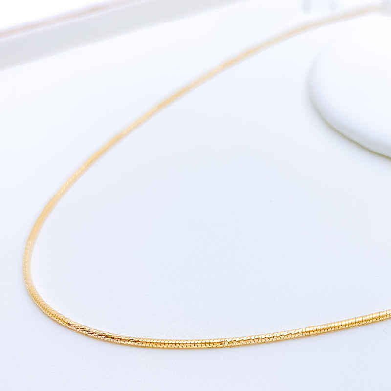 Fancy Coil Style 22k Gold Chain