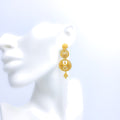 Long Chand Drop Earrings