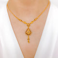 Meena Accented Stone Necklace Set