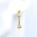 Modern Tassel 22k Gold Earrings