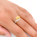 Opulent CZ 22k Gold Ring