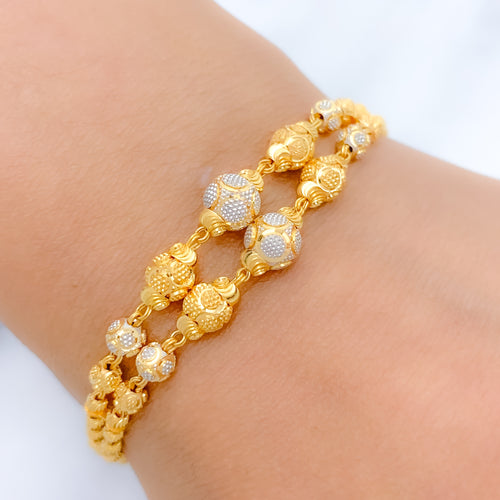 Marvelous Two Strand 22k Gold Bracelet