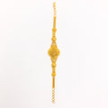 Decorative Paisley 22k Gold Bracelet