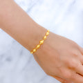 Ornate Round Gold 22k Gold Bracelet