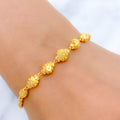 Ornate Round Gold 22k Gold Bracelet