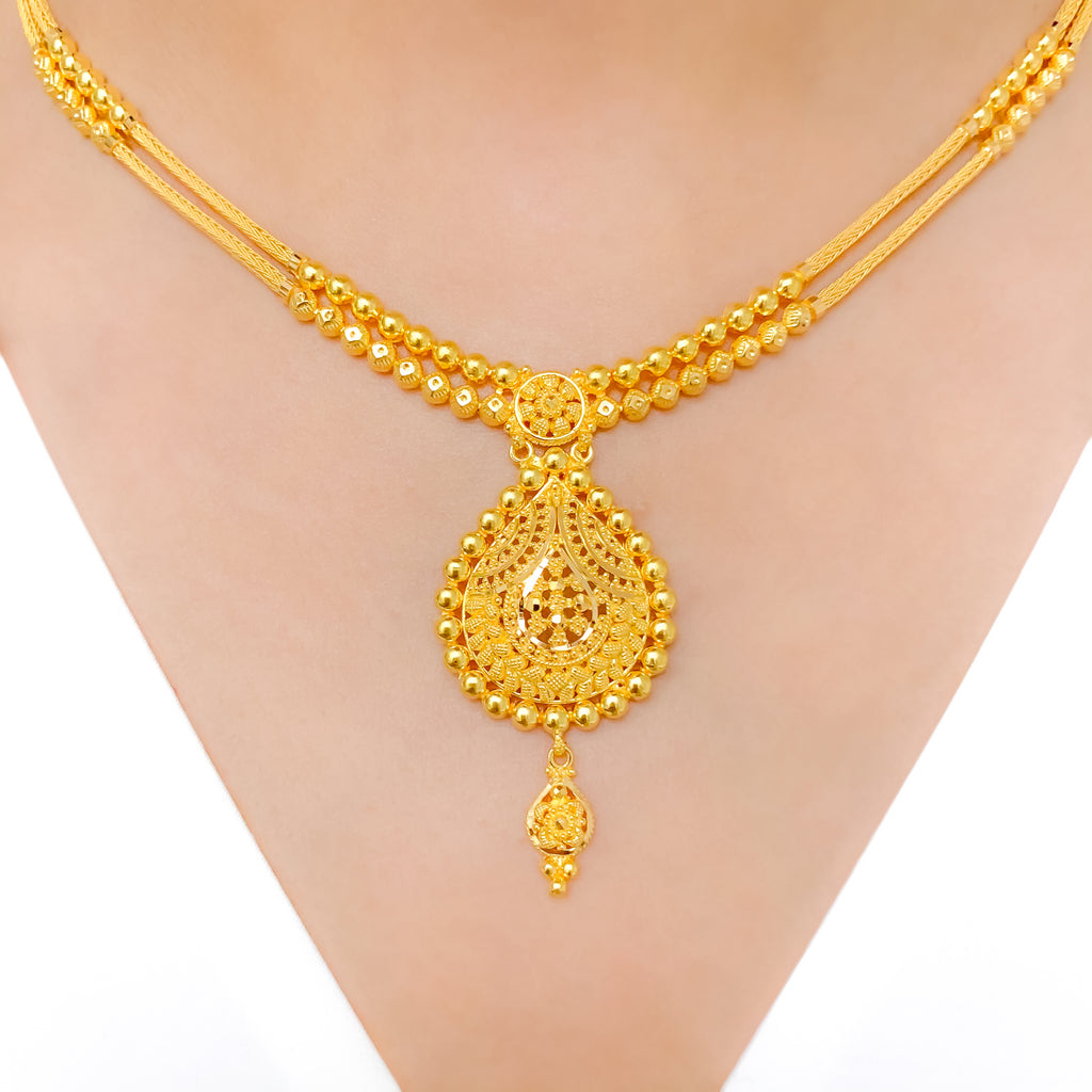 Graceful Two Chain Necklace Set – Andaaz Jewelers