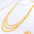 Paisley Accented 22k Gold Long Set