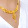 Refined Elegant 22k Gold Necklace Set