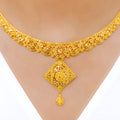 Magnificent Symmetrical 22k Gold Necklace Set