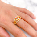 Traditional Halo Style CZ Ring