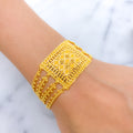 Posh Rectangle Statement 22k Gold Bracelet