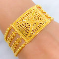 Beaded Chic Statement 22k Gold Bracelet