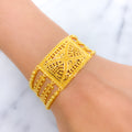 Beaded Chic Statement 22k Gold Bracelet