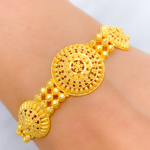 Ritzy Dome 22k Gold Bracelet