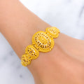 Opulent Oval Dome 22k Gold Bracelet