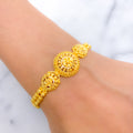 Chic Flower 22k Gold Bracelet