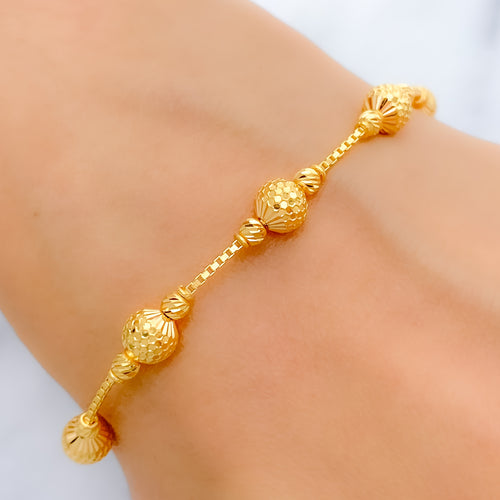 Gold Disco 22k Gold Bracelet