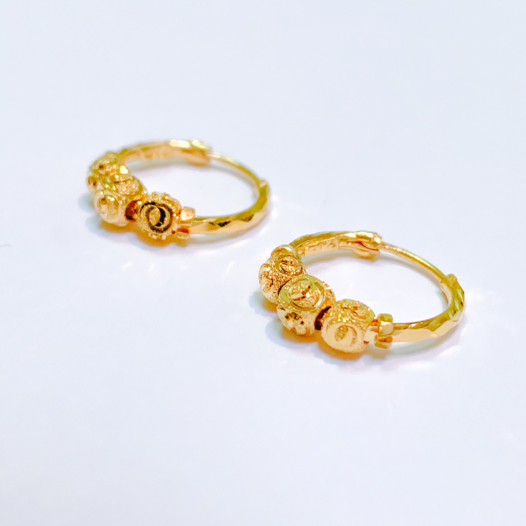 Gold Bali Huggie Hoop Earrings – Pappagallo Lancaster