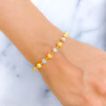 Posh Two-Tone 22k Gold Bracelet