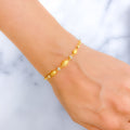 Fancy Beaded 22k Gold Bracelet