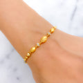 Fancy Beaded 22k Gold Bracelet