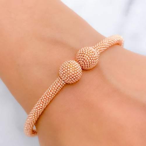 Exclusive 22k Rose Gold Bangle Bracelet