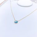 Unique Glossy Diamond 18k Gold Necklace