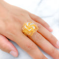 Plush Shimmering 22k Gold Ring