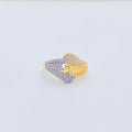 Impressive Trendy CZ 22k Gold Ring