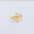 Stylish CZ 22k Gold Ring