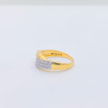 Shiny CZ Band 22k Gold Ring