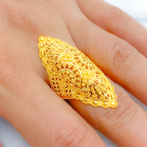 Ornate Statement 22k Gold Ring