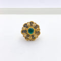 Magnificent Antique Finish 22k Gold Ring