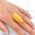 Exclusive Floral Leaf Ring