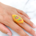 Graduated Meenakari Ring