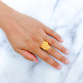 Ornate Asymmetrical 22k Gold Ring