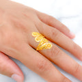 Chic High Finish 22k Gold Ring