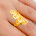 Chic High Finish 22k Gold Ring